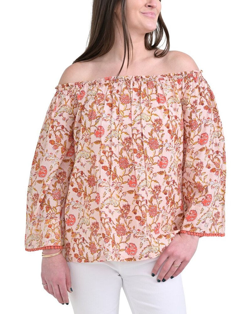 Pomegranate Off The Shoulder Top 7304366653500