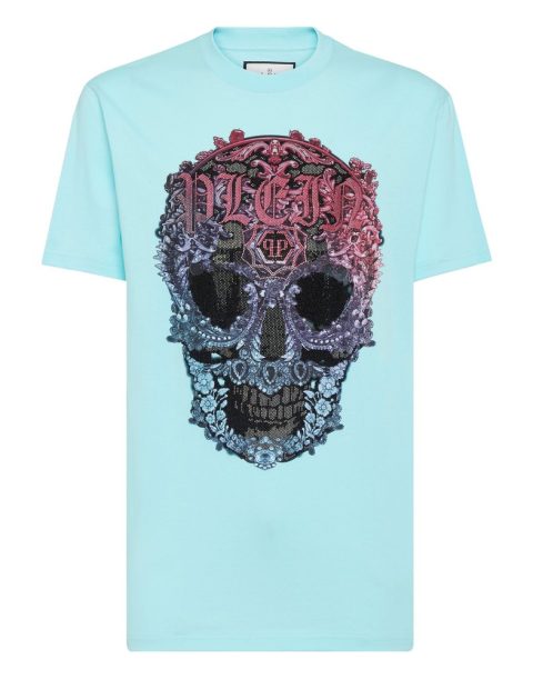 T-shirt Round Neck SS Baroque Skull