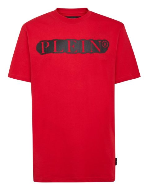 T-shirt Round Neck SS Spray Effect Print Philipp Plein TM