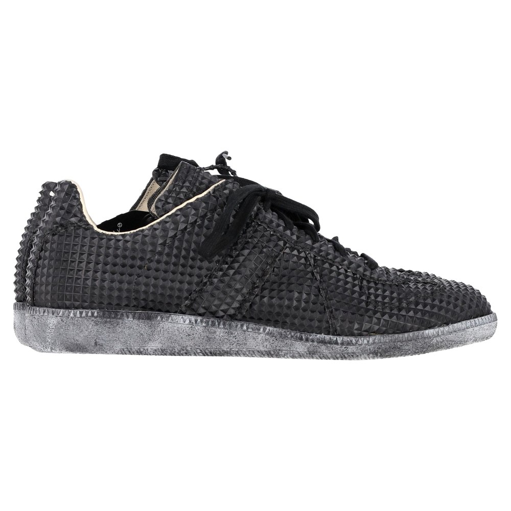 Maison Martin Margiela 22 Diamond Sneakers in Black Leather 7748725866556