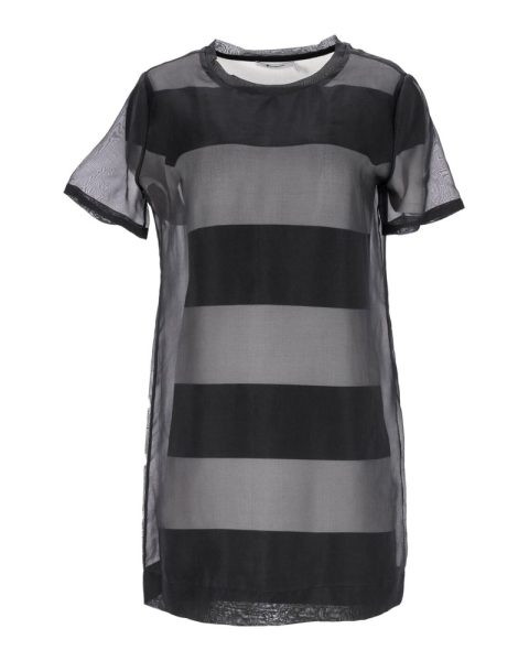 T by Alexander Wang Shift Dress in Black Silk 7748731207740