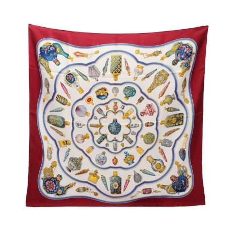 Hermes Carre 90 Qu Importe Le Flacon Silk Scarf Canvas Scarf