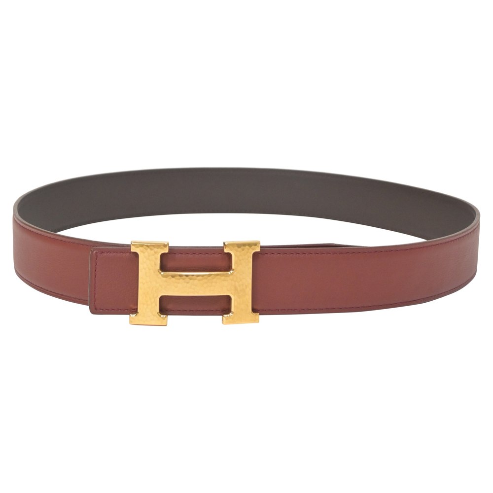Hermès Reversible H Belt in Brown Leather 7748733108284