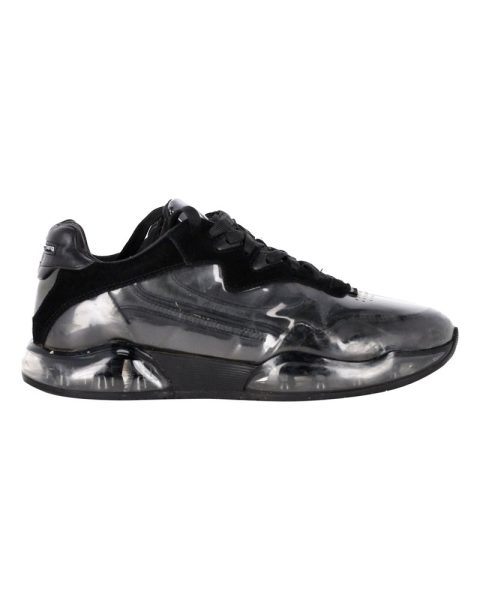 Alexander Wang AWNYC Stadium Sneakers in Black PVC and Suede 7748733894716