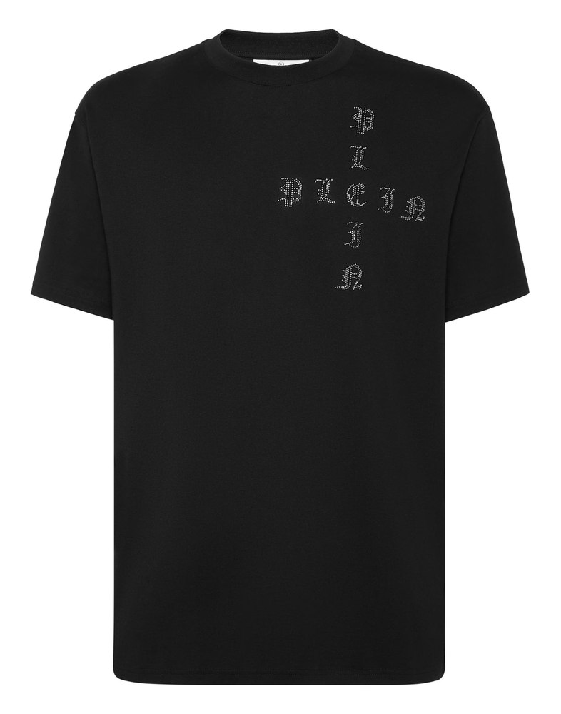 T-shirt Round Neck SS Gothic Plein with Crystals 7648915193916