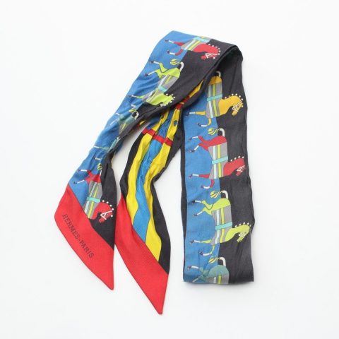 Hermes Rocabar Twilly Silk Scarf Canvas Scarf 7793944625212