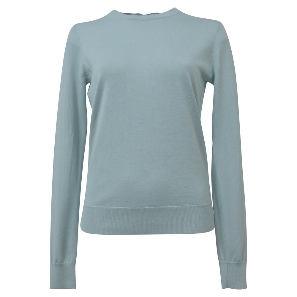 Theory Crewneck Regal Sweater in Light Blue Wool 7748737695804