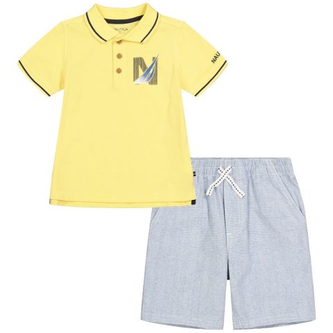 Nautica Toddler Boys’ Polo Short 2Pc Set 7163743764540