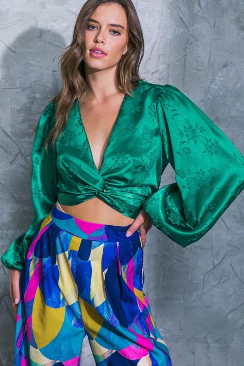 DARLING PERSONALITY WOVEN TOP