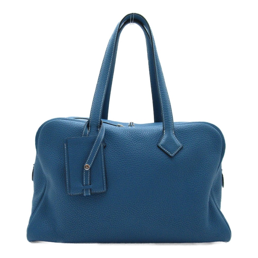 Hermes Victoria 35 Leather Handbag