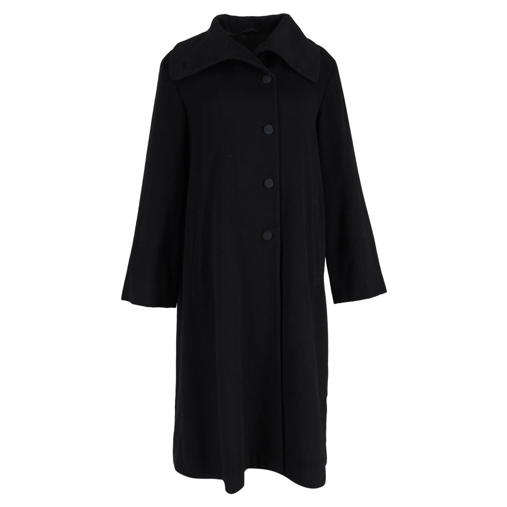Giorgio Armani Long Coat in Black Wool 7748740808764