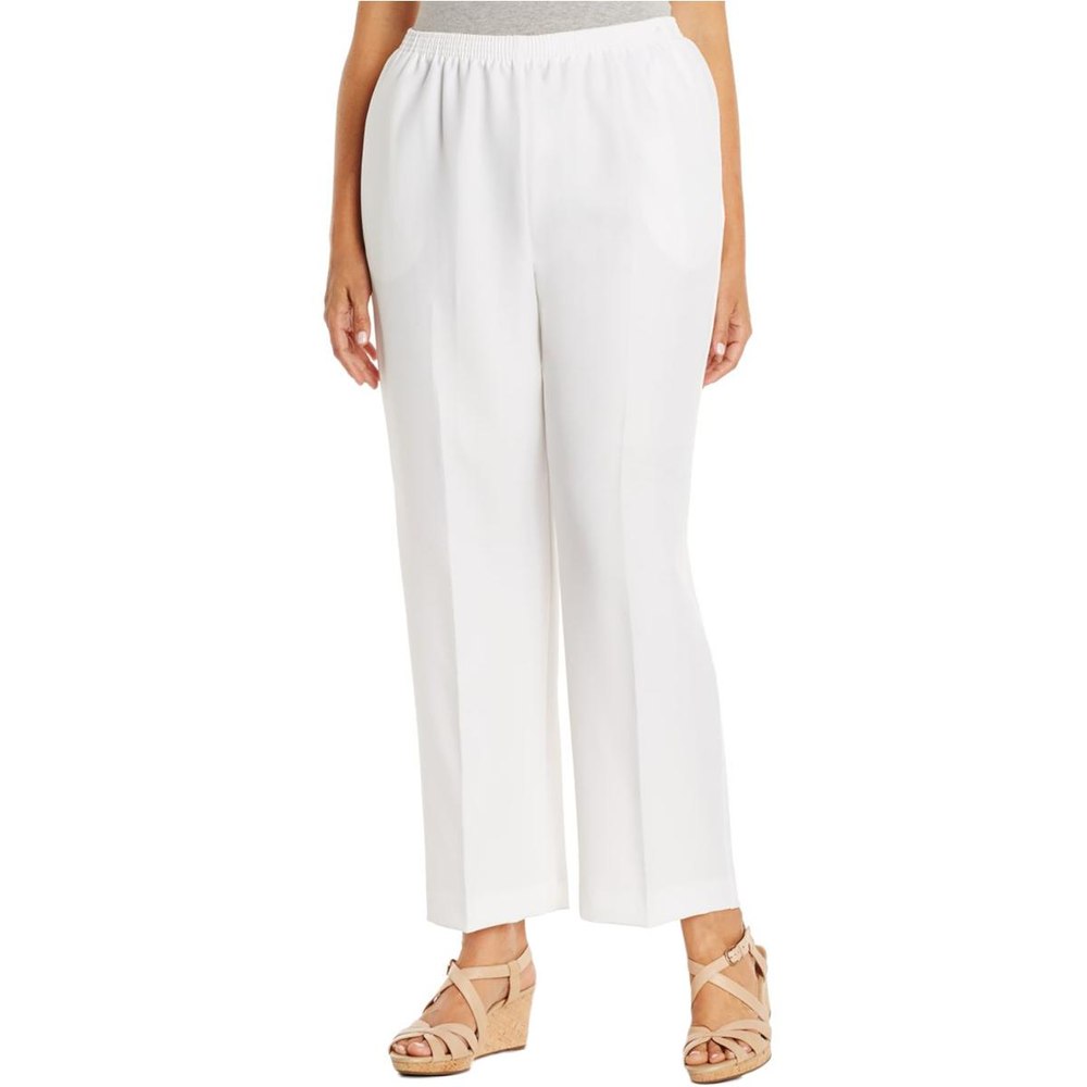 Plus High Rise Office Straight Leg Pants