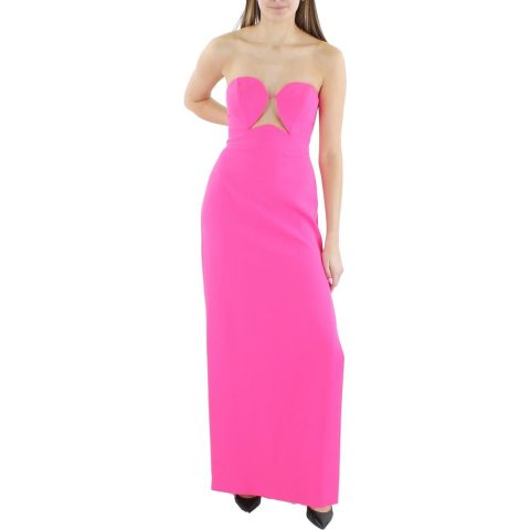 Cut-Out Strapless Evening Dress