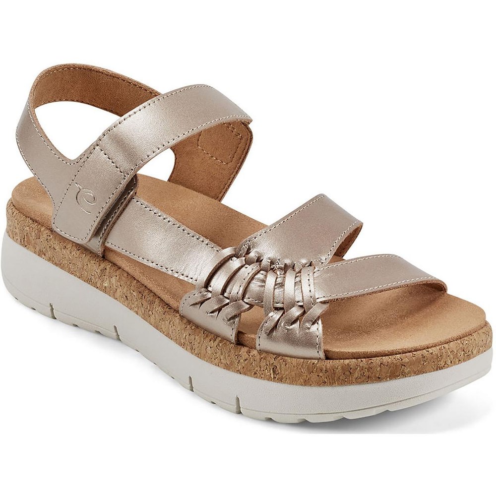 Laceless Leather Strappy Sandals
