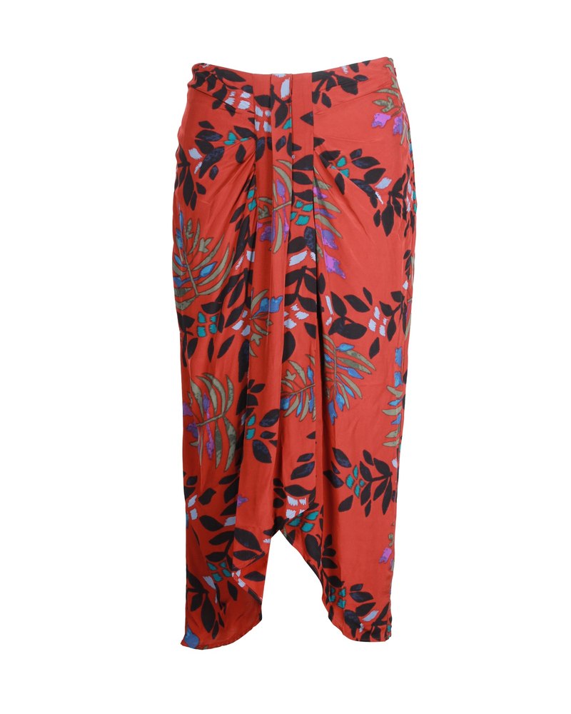 Ba&sh Christo Midi Skirt in Floral Print Viscose 7748742840380