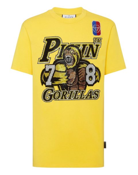 T-shirt Round Neck SS Basketball with Crystals