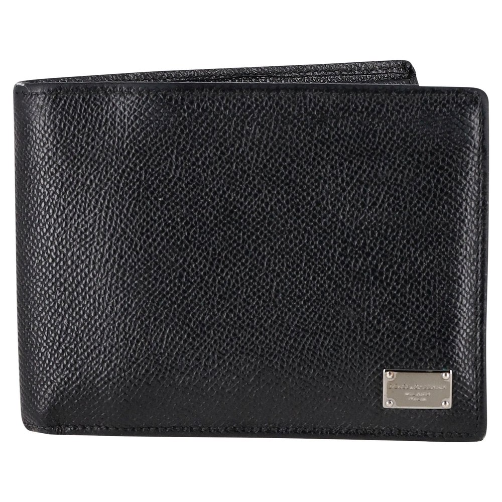Dolce & Gabbana Logo Bifold Wallet in Black Leather 7748743331900