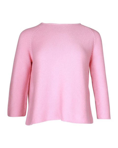 Weekend by Max Mara Crewneck Knit Sweater in Pink Cotton 7748743200828
