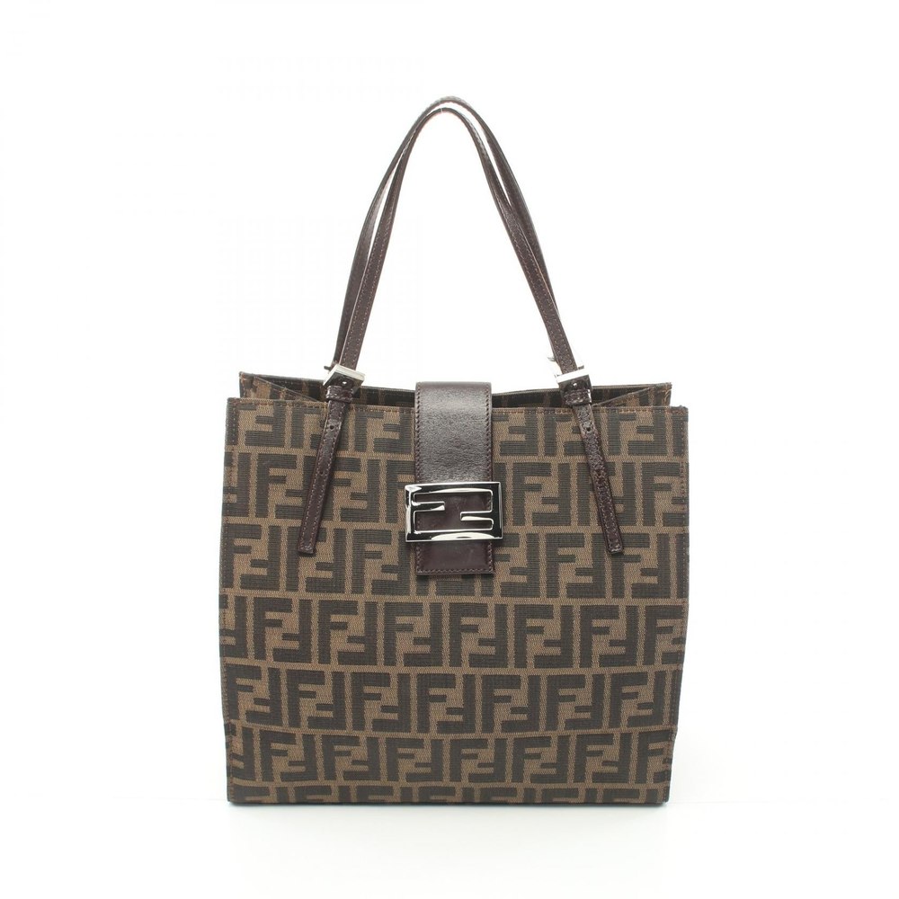 Fendi Zucca Tote Bag Canvas Tote Bag