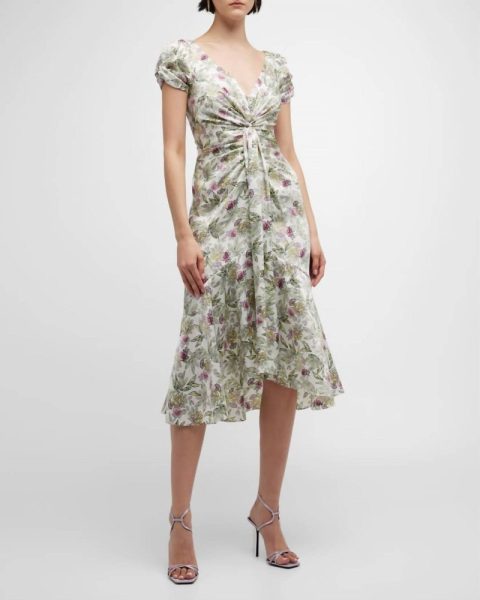Walker Floral Dress In Multi