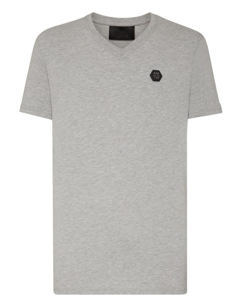 T-shirt V-Neck SS Hexagon tiger