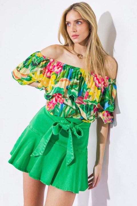 I’LL BE LOVING YOU WOVEN TOP