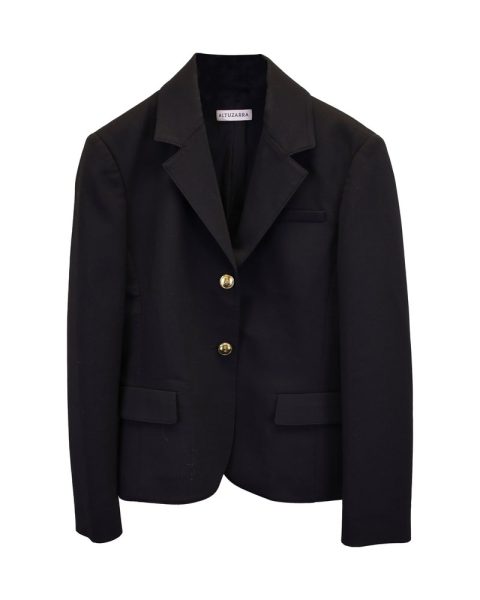 Altuzarra Single-Breasted Blazer in Black Wool 7748746575932