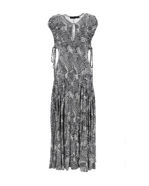 Proenza Schouler Printed Jersey Midi Dress in Multicolor Viscose 7748749426748