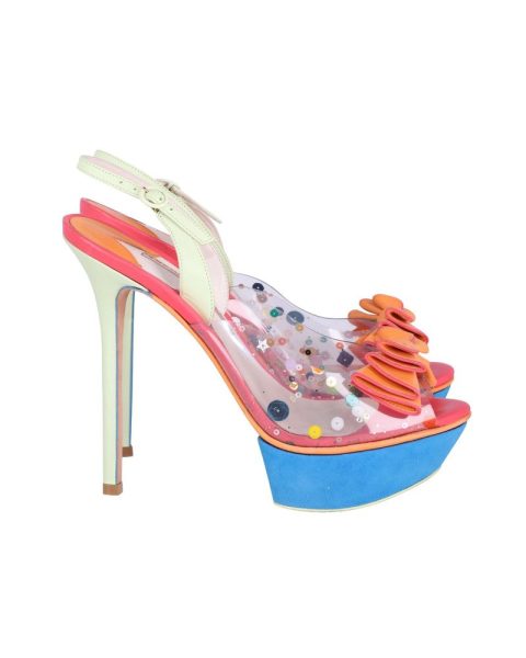 Sophia Webster Colorful Slingback Pumps in Multicolor PVC 7748752375868