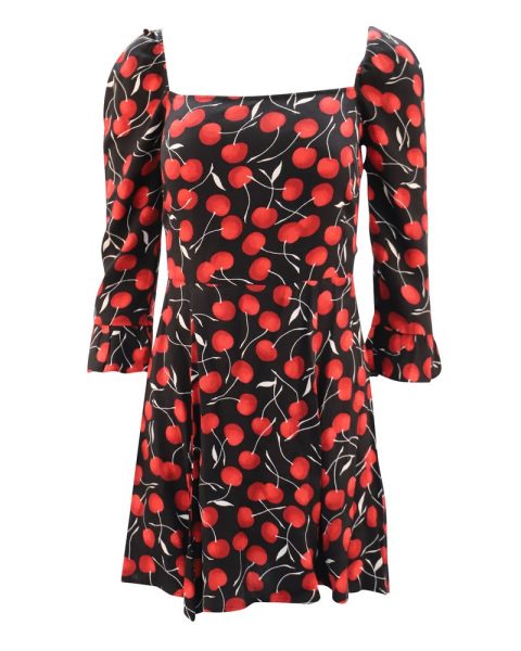 Reformation Julien Dress in Black Viscose 7748757618748