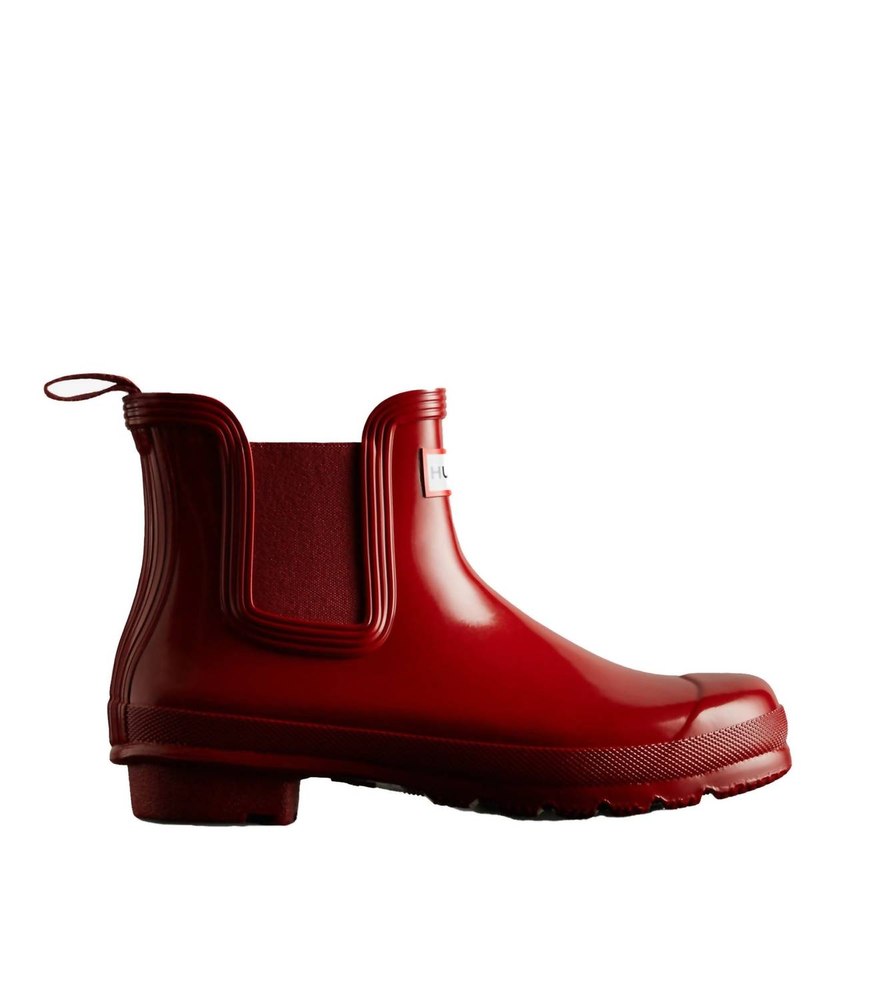 Women’s Original Gloss Chelsea Boots In Military Red