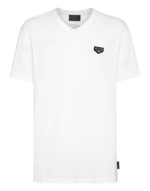 T-shirt V-Neck SS stones Philipp Plein No Limit$