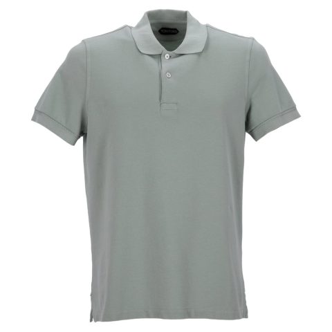 Tom Ford Polo Shirt in Green Cotton 7748757717052