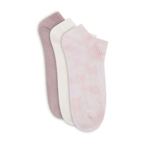 Lemon Women’s 3 Pack Non Terry Plant Dyed Low Cut Socks