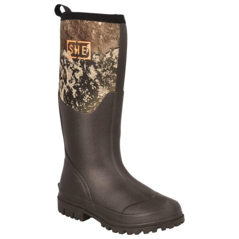 She Outdoor Camo Utility Rubber Boots Brown/Camouflage 2836171 Women’s
