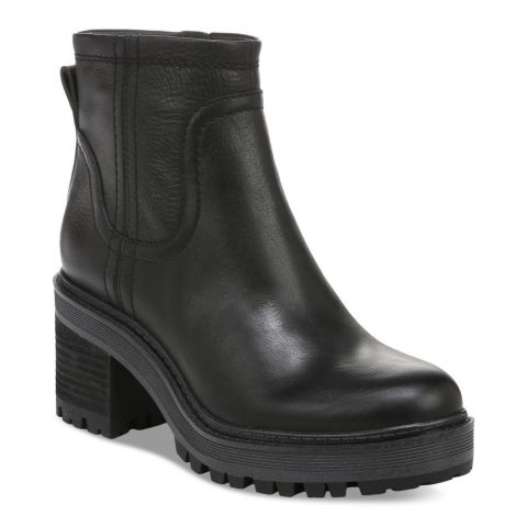 Clair Leather Platform Ankle Boots