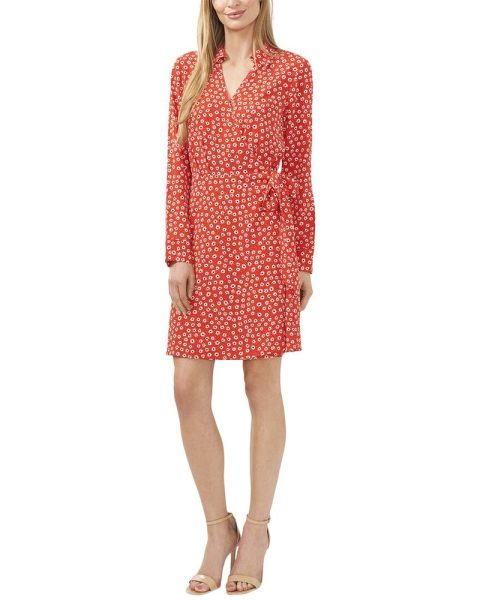 Cece Faux Wrap Dress