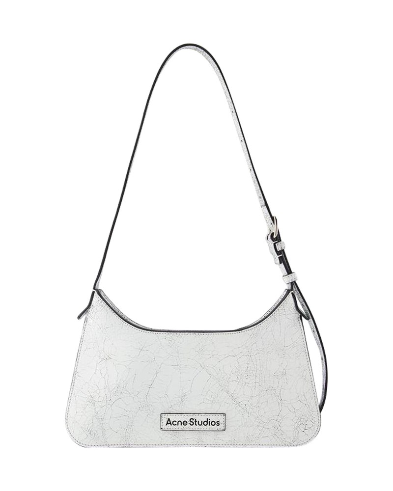 Platt Mini Crackle Hobo Bag – Acne Studios – Leather – White 7748769513532