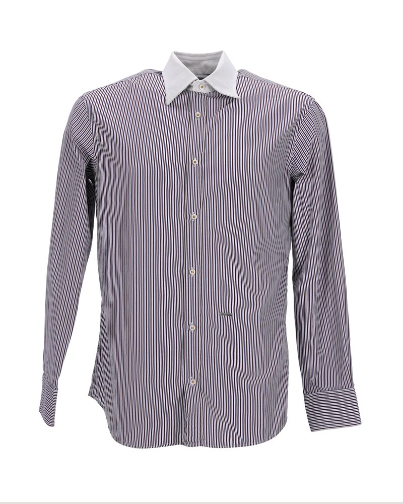 Dsquared2 Striped Shirt in Multicolor Cotton 7748760010812