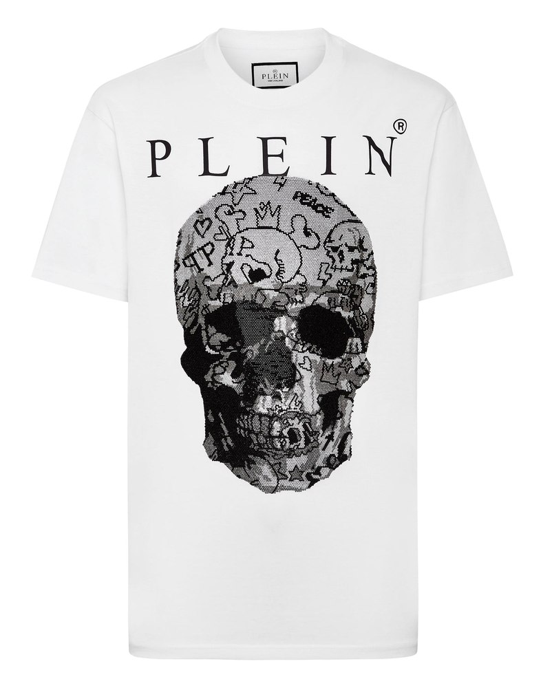 T-shirt Round Neck SS Skull with Crystals 7648982270012