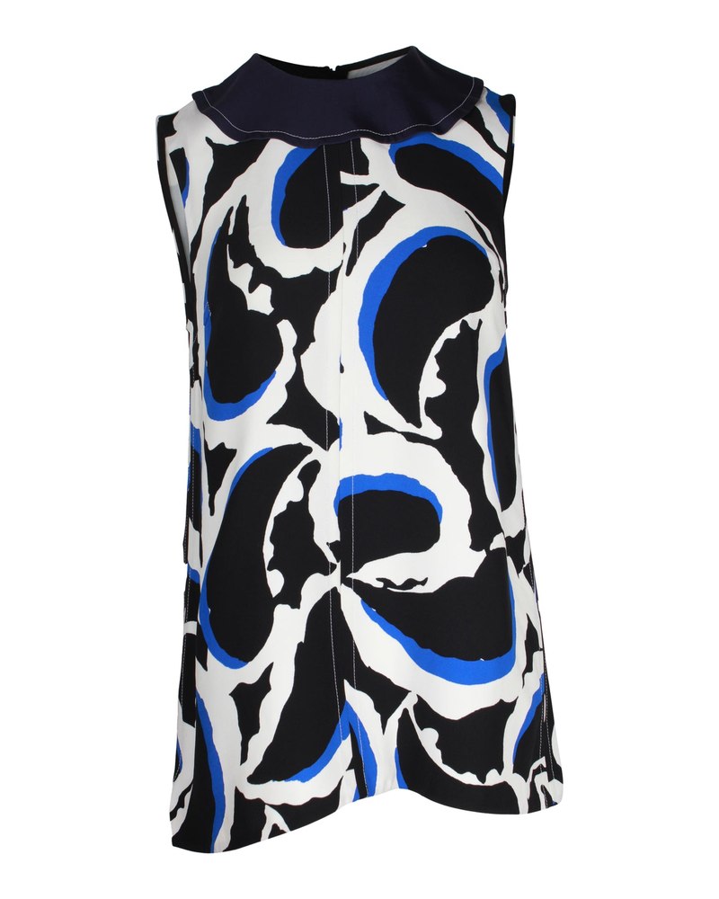 Marni Printed Sleeveless Top in Multicolor Viscose 7748766105660