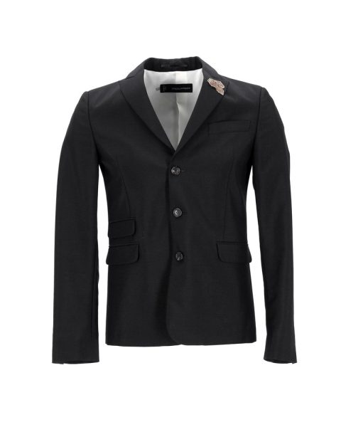 Dsquared2 Blazer with Pins in Black Polyester 7748768727100