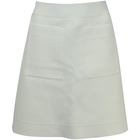 Sandro Paris Elanna Ponte Mini Skirt in White Viscose 7748767645756
