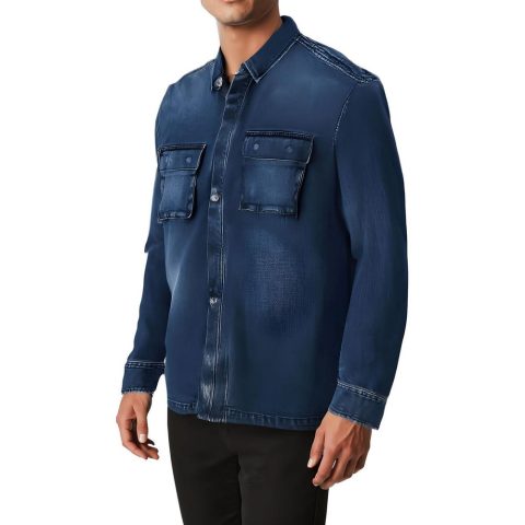 Collar Denim Shirt Jacket