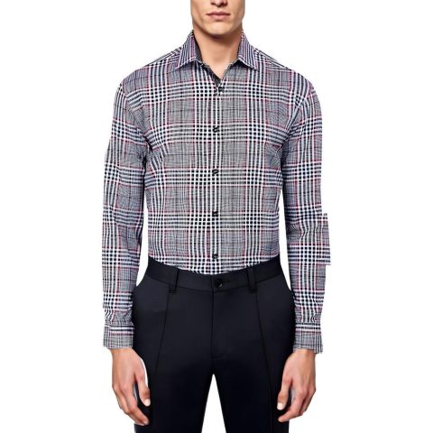 Plaid Button-Down Shirt