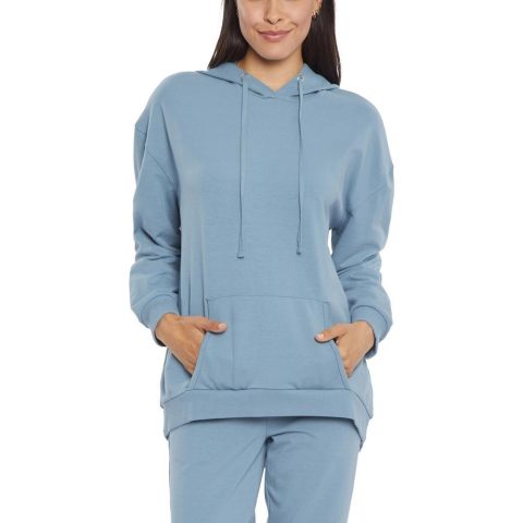 Ribbed Cotton Hoodie