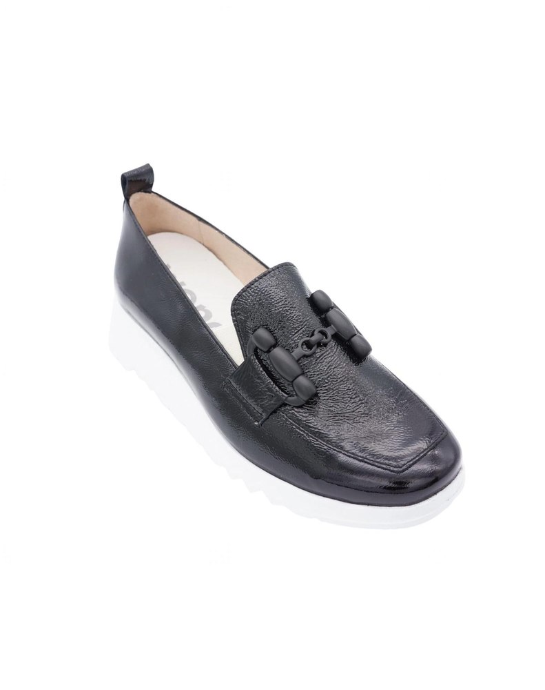 Women’s Platform Wedge Loafer In Black