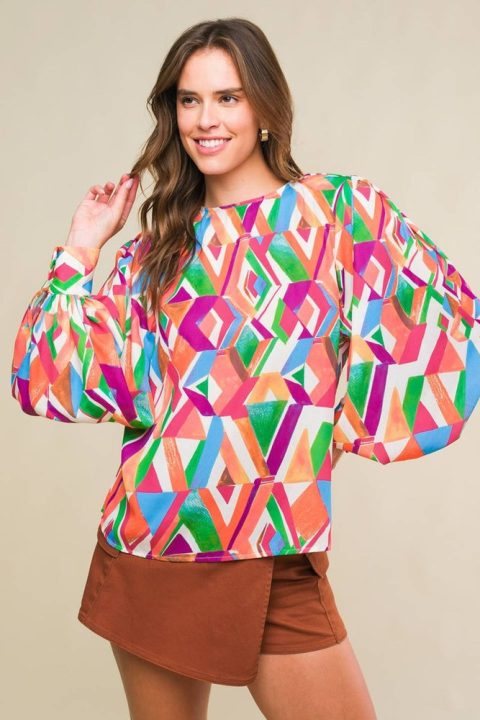 THAT’S THAT BRIGHT WOVEN TOP