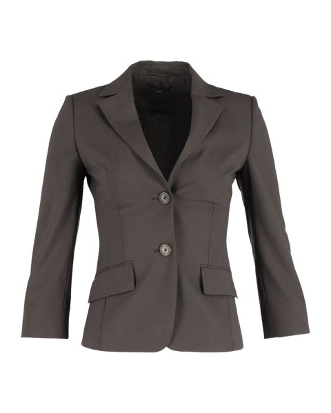 Boss by Hugo Boss Single-Breasted Blazer in Brown Lana Vergine 7748773609532