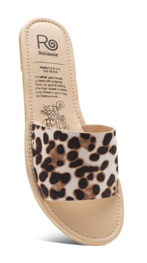 Women’s Leopard Sandals In Brown